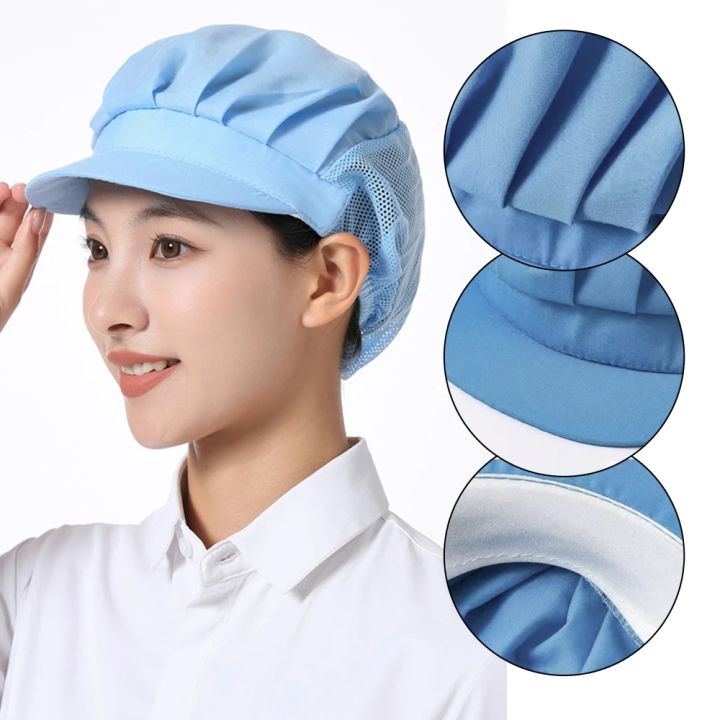 Hat%20Kitchen%20Cooking%20Chef%20Cap%20Food%20Service%20Hair%20Nets%20Chic%20Work%20Accessories%20Women%20Bandage%20Adjustable%20Cap%20Solid%20-%20Image%202