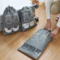 Pack of 10 Shoe Storage Box, Shoe Storage Bag Clear Plastic Stackable Shoe Organizer for Closet, Space Saving Foldable Shoe Sneaker Containers Bins Holders Pouch Storage. 