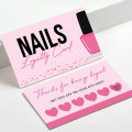 50pcs Nails Business Card  Press On Nail Loyalty Paper Card Board Nail Discount Card Board Nails Accessories Tools. 