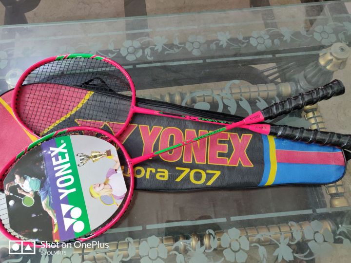 Play 707 Racket Yonex duora 707 pair of badminton racket joint less | Daraz.pk