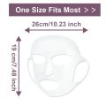1PCS Reusable Wrinkle Smoothing Silicone Face Mask Holder For Sheet Masks, Moisturizing Facial Mask Cover, Prevent Evaporation. 