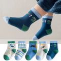 5 Pairs Baby Children's Socks Cartoon Spring Autumn Animal Kids Sock Girls Cute Boy Toddler Socks 1-12 Years.