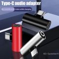 USB Type-C To 3.5 Mm Headphone Metal Adapters Charging Splitter With Aux Audio Jack To Multiple Phone Models Charging/Music/Call. 