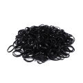 450pcs Black Small Disposable Hair Bands Girls Elastic Rubber Band Ponytail Holder Hair Accessories. 