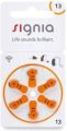 Signia hearing aid battery 13, 6 PCS.