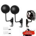 Wall Mount Helmet Holder Motorcycle Helmet Rack 180° Rotation Helmet Hanger With Hooks For Coats Caps Bike Baseball Rugby Helme.