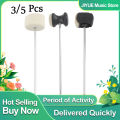 3/5 Pcs Drums Treadle Hammerheads Drum Pedal Beater Hammer Replacement for Drum Set Kit Stainless Steel Shaft Felt Beater Head. 