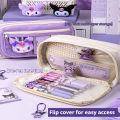 New Kuromi Pencil Case Sanrio Stationery For Junior High School Girls New Primary School Students Large Capacity High Appearanc. 