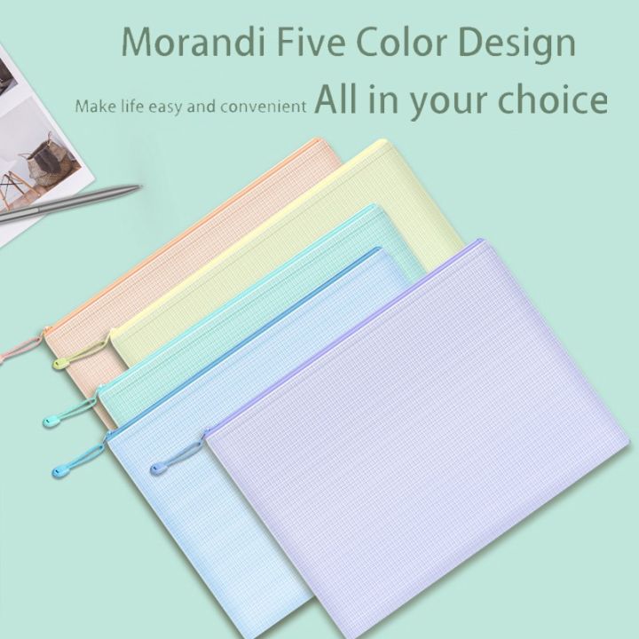 5pcs%20Mesh%20Zipper%20Pouch%20Document%20Bag%20Waterproof%20Zip%20File%20Folders%20A4%20School%20Office%20Supplies%20Pencil%20Case%20Storage%20Bags%20-%20Image%204
