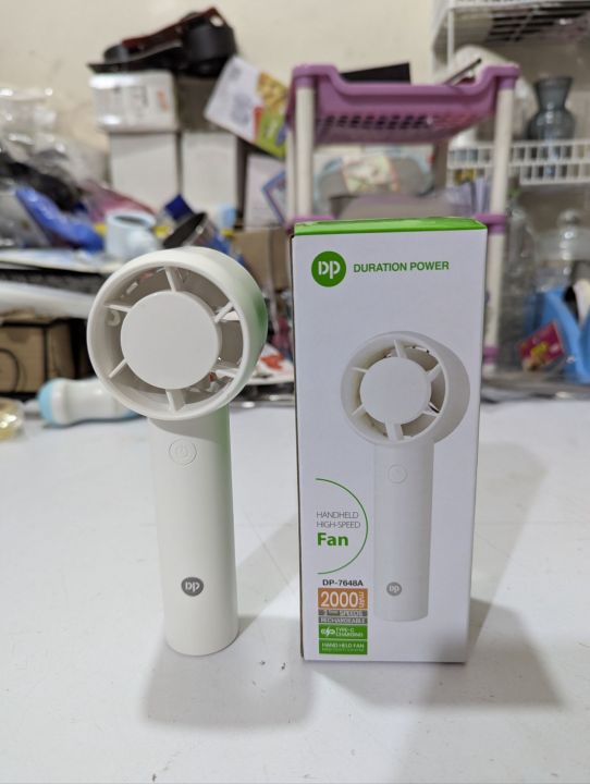 Portable%20DP-7648A%20Handheld%20High%20Speed%20Fan%202000mAh%20Rechargeable%20Battery%203%20Speed%20Settings%20Personal%20Cooling%20Fan%20White%20Minimalist%20Body%20Design%20Ideal%20for%20Travel%20Camping%20Hiking%20Includes%20USB-C%20Fast%20Charging%20Interface%20and%20Desktop%20Stand.%20-%20Image%207