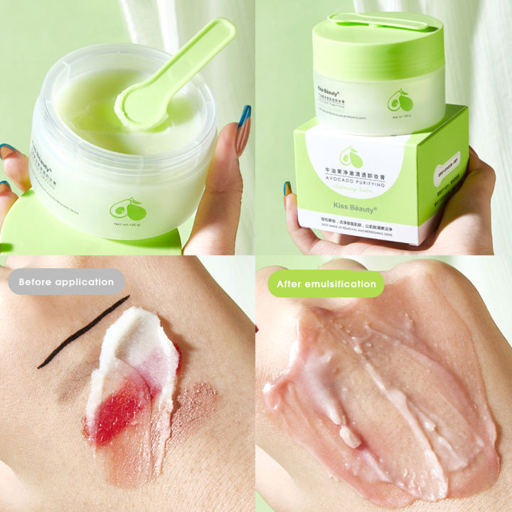 Kiss%20Beauty%20Avocado%20Cleansing%20Cream%20-%203-in-1%20Eye,%20Lip,%20and%20Face%20Cleanser,%20Gentle%20and%20Thorough,Take%20off%20all%20your%20makeup%20-%20Image%204