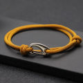 New Adjustable 3mm Thin Cord Bracelet Homme Double Layer Handmade Weaven Rope Braclet Pulseras Hombre Legend Braslet Men Joias. 
