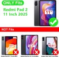 For Redmi Pad 2 Case 360 Degree Rotating Stand Coque For Coque  Redmi Pad 2 2025 Case Cover 11 inch. 