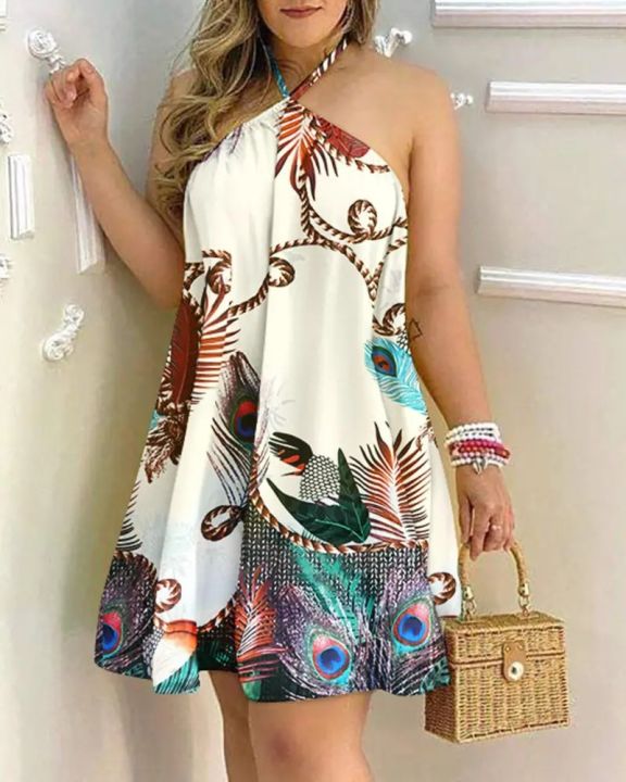 Women's%20Floral%20Print%20Halter%20Neck%20Boho%20Dress%20Backless%20Spring%20Summer%20Casual%20Elegant%20Gown%20for%20Party%20And%20Wedding%20-%20Image%202