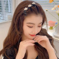 Elegant Korean Pearl Hair Clip, Fashionable Bangs Accessory. 