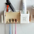Wall Mounted Toothbrush Holder Bathroom Storage Organizer Set Toothbrush Holder - Toothbrush Holder.