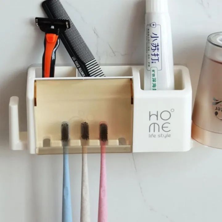 Wall%20Mounted%20Toothbrush%20Holder%20Bathroom%20Storage%20Organizer%20Set%20Toothbrush%20Holder%20-%20Toothbrush%20Holder%20-%20Image%203