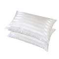1Pair Pillow Covers Standard Size Easy to Clean Soft Texture Hotel Quality Stripe 2pcs Cases With Zipper. 