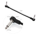 4 Packs Ggiant AC-8 Guitar Effect Pedal Flat Patch Cables 6 Inch Length with 1/4 Inch Right Angle Connectors Patch Cable Kit. 