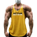 Mens Fitness Casual Y-back Sleeveless T-Shirts Gym Bodybuilding Sport Training Muscle Vests Summer Cotton Absorb Sweat Tank Tops.