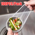 100/200 Disposable Kitchen Sink Filter Sewer Drain Anti-blocking Garbage Bag Pool Leak Mesh Bag Mesh Strainer Sink Garbage Net. 