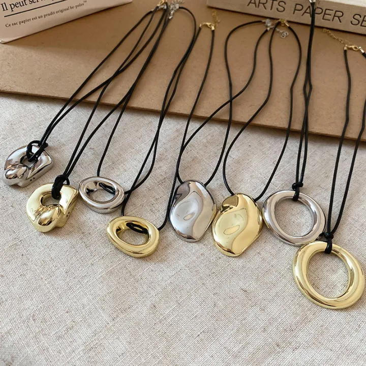 Punk%20Large%20U-Shape%20Geometric%20Pendant%20Necklace%20Women%20MenHorseshoe%20Adjustable%20Long%20Leather%20Rope%20Sweater%20Chain%20Necklaces%20Jewelry%20K-%20-%20Image%205