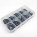 250pcs C Type Internal Circlip Hole Clip Snap Ring Mix M8 M9 M10 M12 M13M14M15M16M18M20 Kit Set Black 65mn Steel Shaft Retaining.