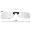 1PC Fishing Night Vision Myopia Clip-on Sun Shading Eyeglasses Polarized Clip Sunglasses Myopia Glasses Clip Driver. 