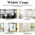 Window Privacy Film/ Frosted Glass Window Film Sun Blocking /Window Film for Home / Adhesive window Glass Paper For/ Bathroom Door Covering /Heat Blocker Decorative Sticker. (122cm x 214cm), (4 feet×7 feet).