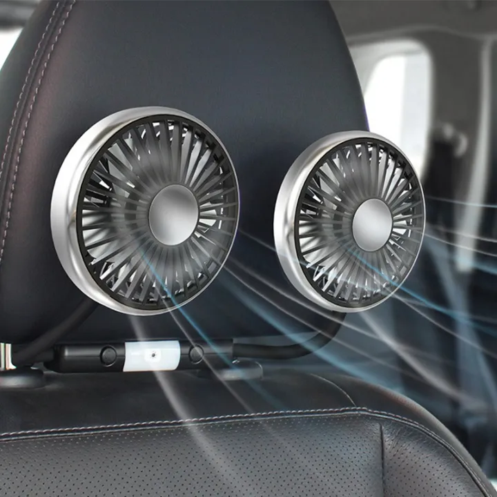 360%C2%B0%20Rotation%20Double%20Head%20Car%20Back%20Seat%20Fan%205%20Fan%20Blades%203-speed%20Wind%20Adjustment%20USB%20Auto%20Cooling%20Fans%20for%20Summer%20Car%20Accessorie%20-%20Image%202