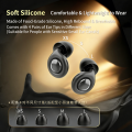 Reusable Silicone Ear Plugs - Noise Cancelling Hearing Protection For Sleep Concerts Travel & Work.