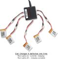 ENGPOW 3.7v 150mAh Lipo Battery with X5 Charger Conversion Cables for ELF Mini Drone Eachine E010 JJRC H36 GoolRC T36 NIHUI NH010 Mini Furibee f36 Realacc H36 RC Quadcopter (5pcs). 