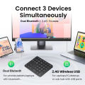 2025 New Universal Numeric Keypad For iPad Android  laptop Phone Tablet PC and 2.4G Bluetooth Keyboard Rechargeable Numpad. 