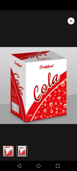Candyland Cola Candy  Rs 2.5 70 pcs x30  Boxes