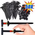 100/20PCS Nylon Universal Cable Ties Buckles Plastic Flange Zipper Straps Heavy-Duty Self-Locking Bracket Clamp Car. 