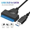 USB 3.0 to SATA III Cable Support 2.5 Inch External HDD SSD Hard Drive Adapter Cable Computer Connector Converter For PC Laptops.