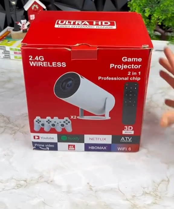 Game Projector 2 in 1 Professional chip 2.4G wireless Android Gaming Projector