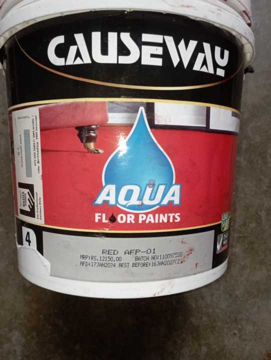 Causeway Aqua Floor Paints (Red-4L)