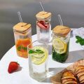 AIR TIGHT JUICE JAR in, 320ml,350ml,385ml,410ml with bamboo lid and high quality glass, can be used for juices, beverages, cold coffee, etc. 