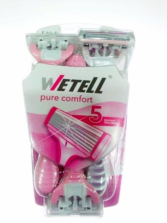 Original WeTell Razor for Ladies 5 blade Razor. (Pack of 6 Razor)