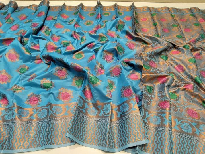 Elegant Design Best Quality Soft Silk Katan Saree - Stylish and Fashionable Ethnic Wear