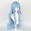 Anime New Rei Ayanami Cosplay Wig EVA Cosplay Long Wave Blue Wig EVA Cosplay Wigs Heat Resistant Synthetic Hair Wigs. 