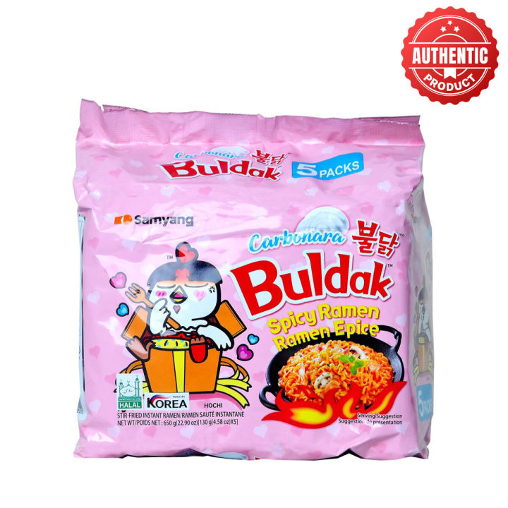 Samyang Carbonara Buldak Spicy Ramen Epic  650g