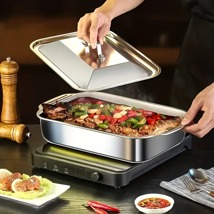 Stainless%20Steel%20Covered%20Roaster%20Pan%20Thickened%20Nonstick%20Oven%20Safe%20with%20Heat%20Resistant%20Handles%20for%20Grilling%20Baking%20Buffet%20Serving%20-%20Image%202