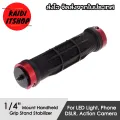 Camera Accessories, aluminum handle, rubber grip, extendable tripod for DSLR, action camera, flash and other accessories. 