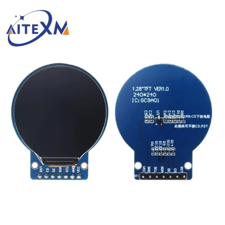 TFT%20Display%201.28%20Inch%20TFT%20LCD%20Display%20Module%20Round%20RGB%20240*240%20GC9A01%20Driver%204%20Wire%20SPI%20Interface%20240x240%20PCB%20%20For%20Arduino%20-%20Image%202
