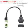 4Pin/6Pin Motorcycle OBD2 Adapter Cable for Honda Diagnostic Connector OBDII 16Pin Extension for CBR CRF.