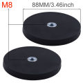 2Pcs 43mm/66mm/88mm M4/M6/M8 Internal Thread Magnetic Base Mount Bracket Clamp LED Work Light Bar Holder SUV Offroad.