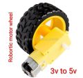 Smart Robot Car Tyre Wheel Gear Motor Set – 3V to 5V DC Gear Motor – Arduino / DIY Robotics Project. 