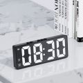 LED Alarm Clock Electronic Student Digital Clock Voice Control Dual Snooze 12/24H Dual Alarms Temperature Mute Table Clock. 